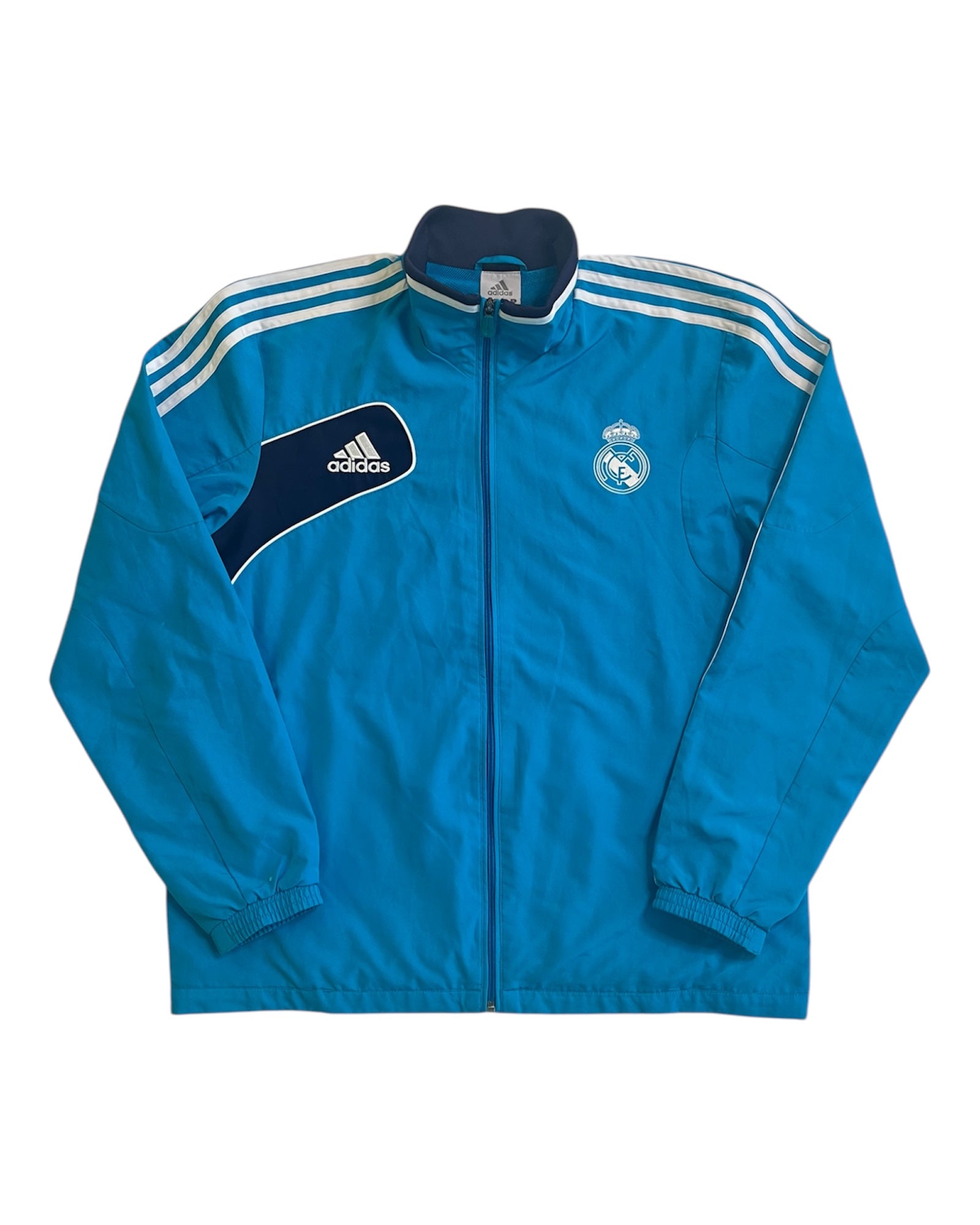  Real Madrid ジャージ Lサイズ ブルー　アディダス Adidas Real Madrid Jacket (L) – Lindberg Vintage & Second Hand