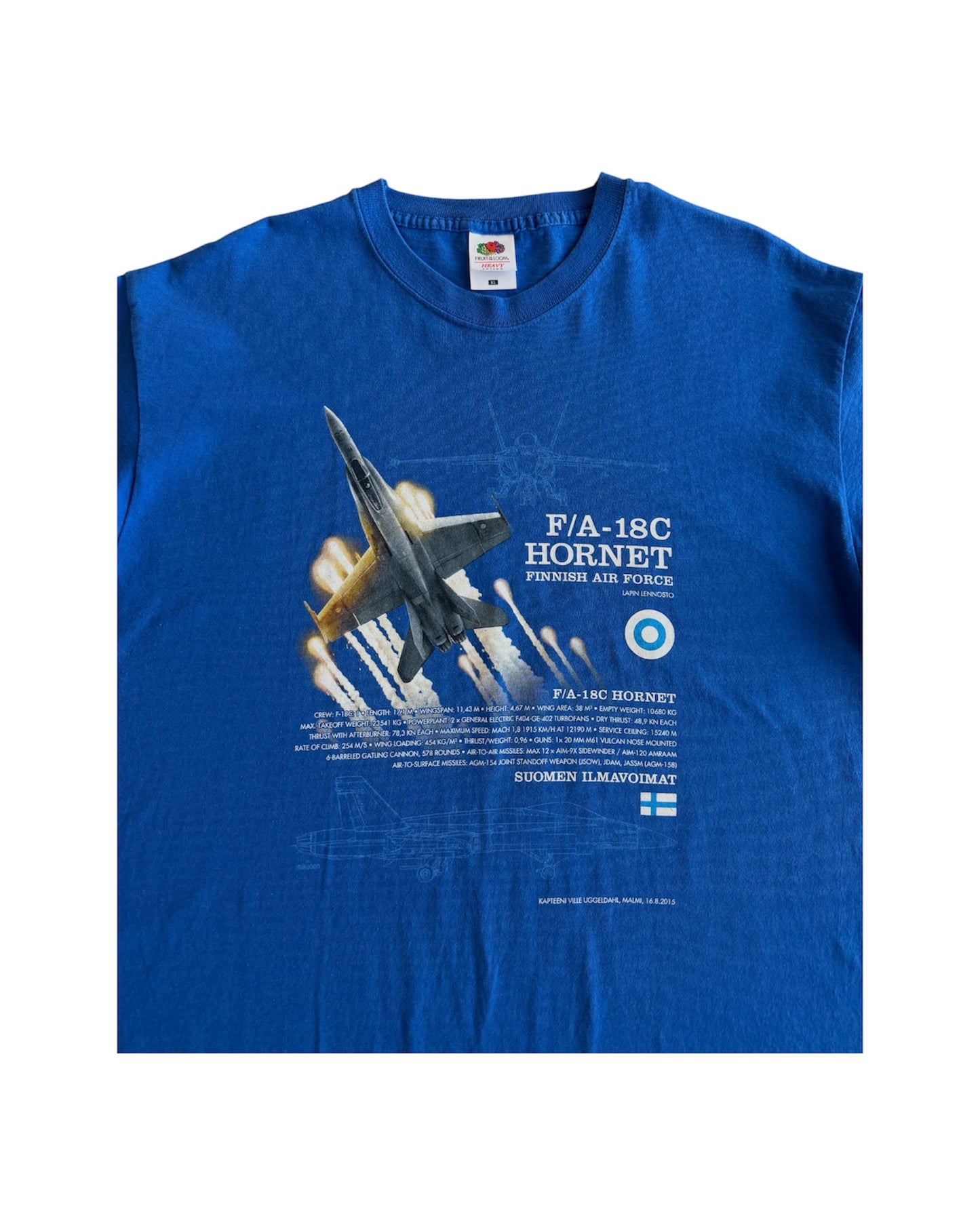 Finnish Air Force F/A-18C Hornet T-Shirt (XL)
