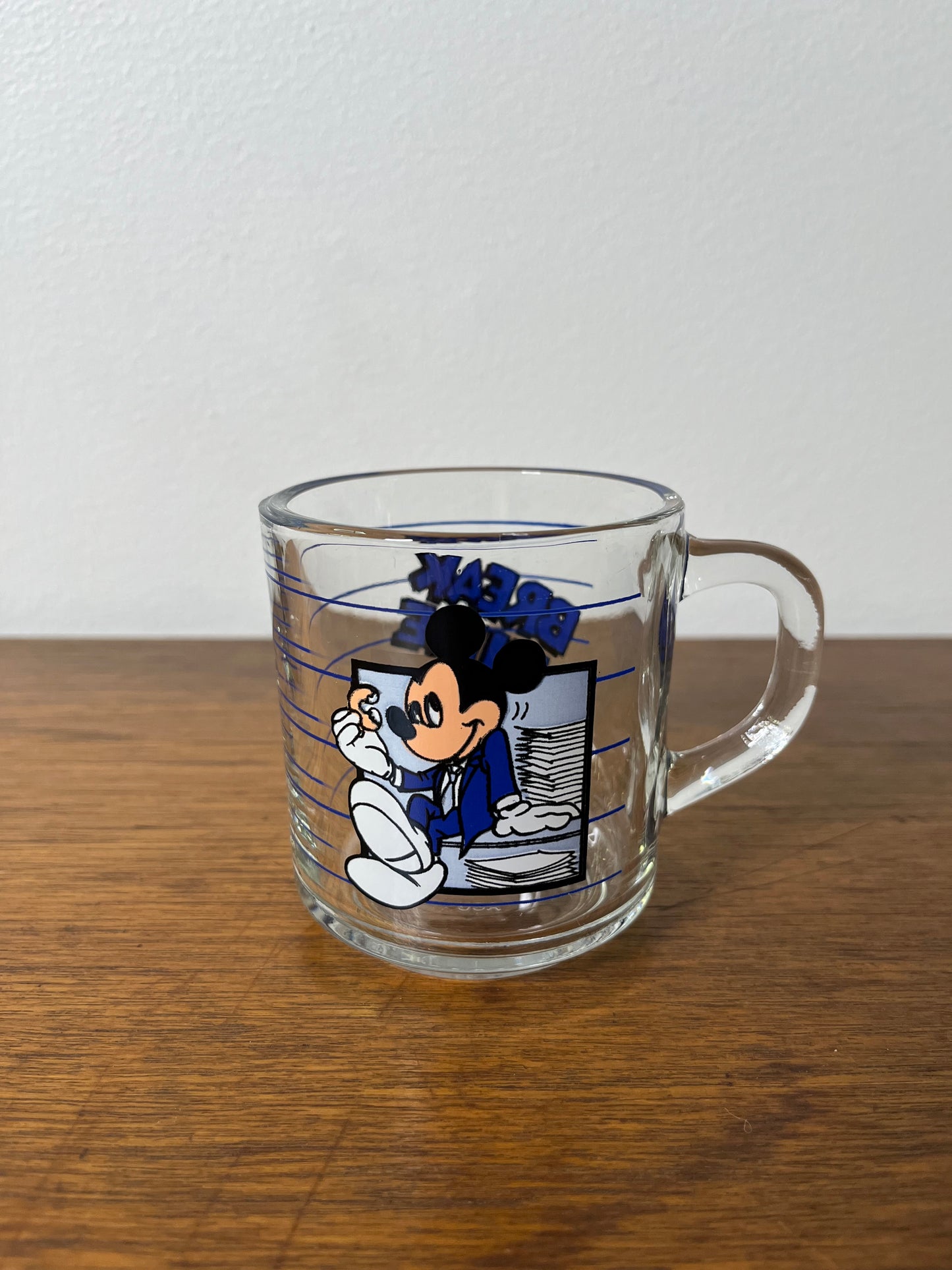 Mickey Mouse Glass Mug