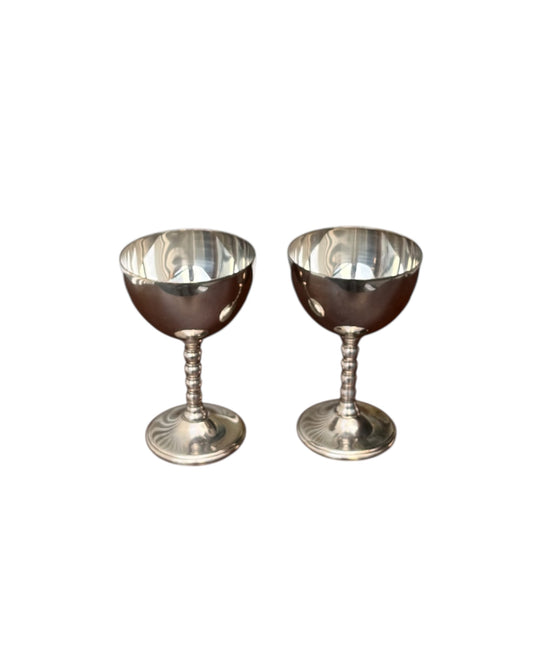 Vintage Viking Plate Wine Glass