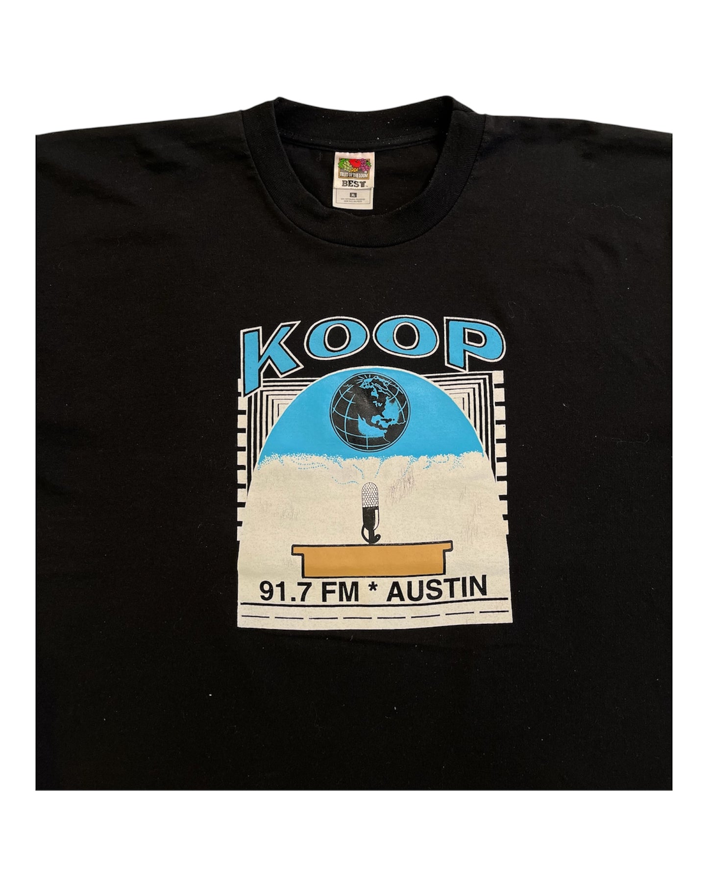 Koop Radio 91.7 FM Austin Texas T-Shirt (XL)