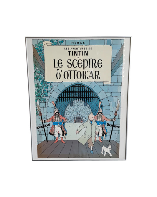 Les Aventures De Tintin Le Sceptre D’ Ottokar Framed Poster