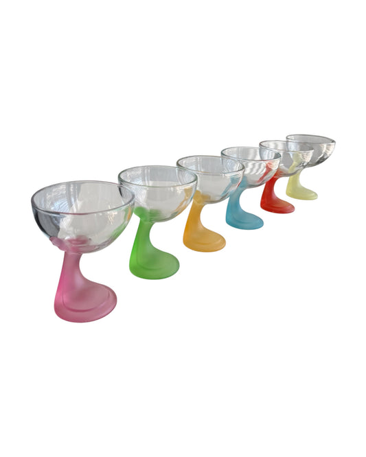 Vintage Multicolored Dessert Dish