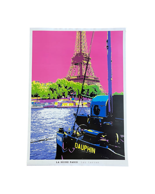 Teo Tarras La Seine Paris Poster