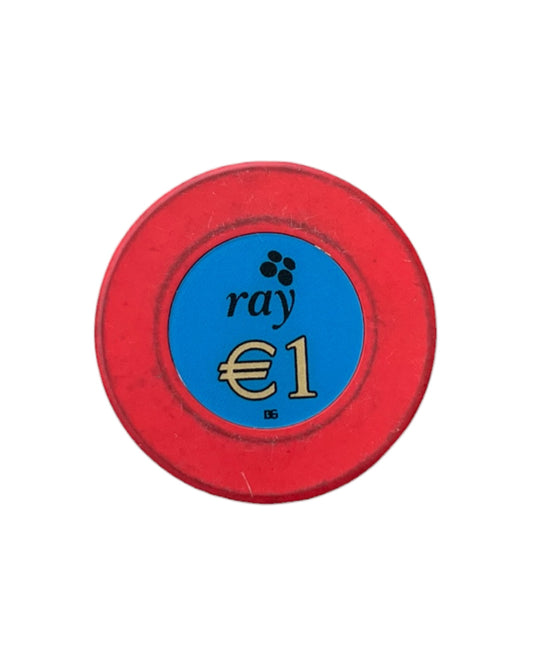 RAY Poker Chip 1€