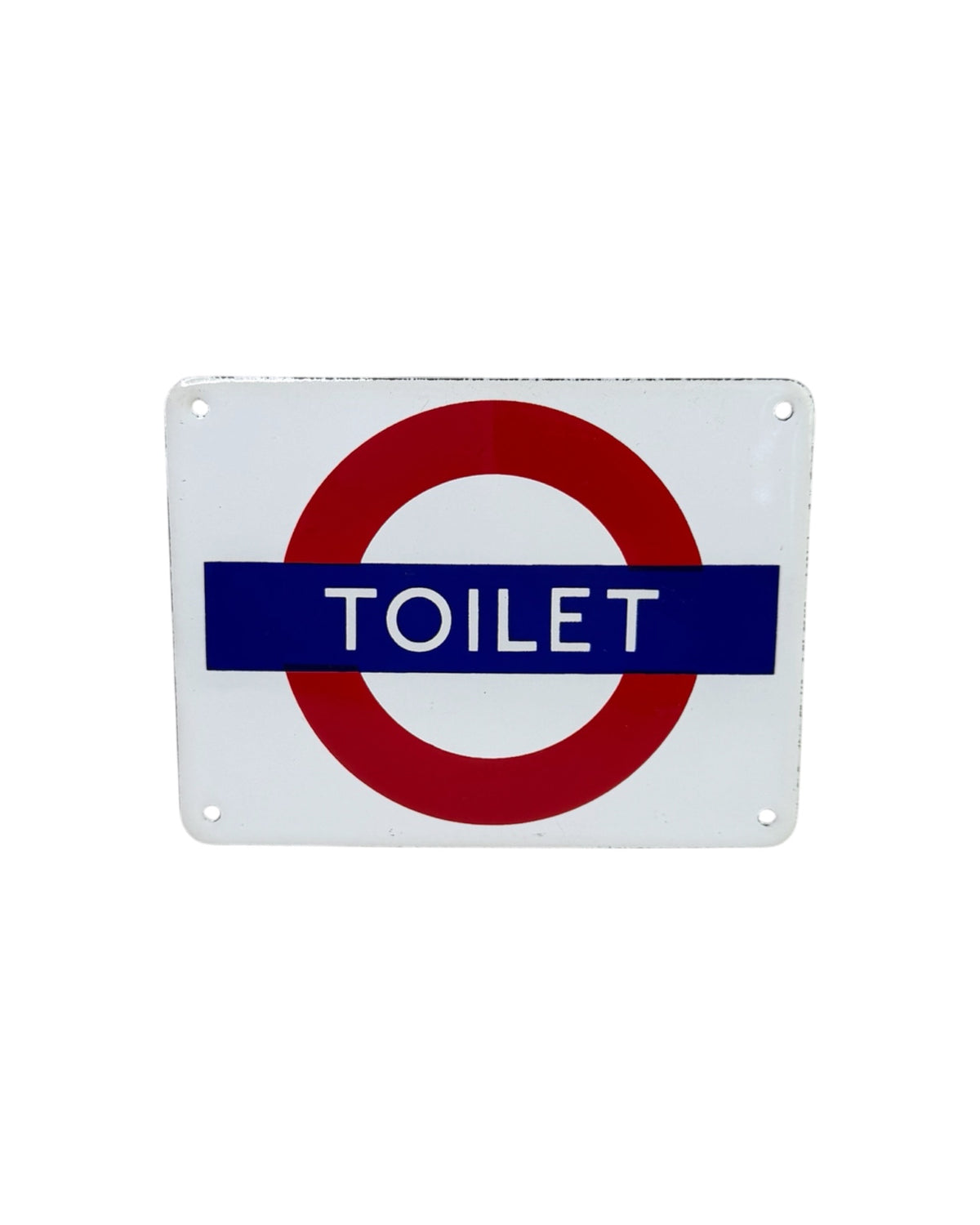 Enamel Toilet Sign