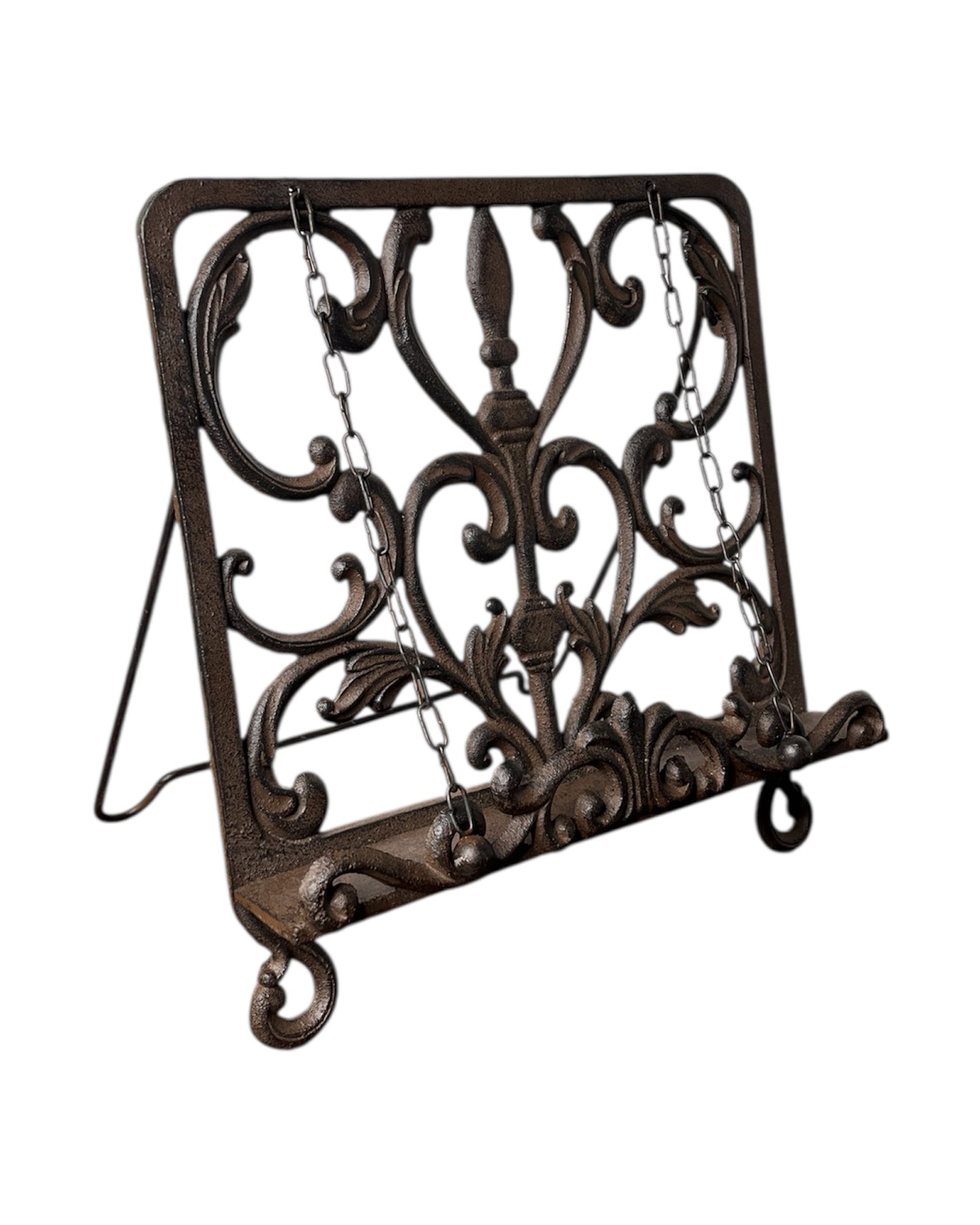 Vintage Cast Iron Cookbook Book Stand